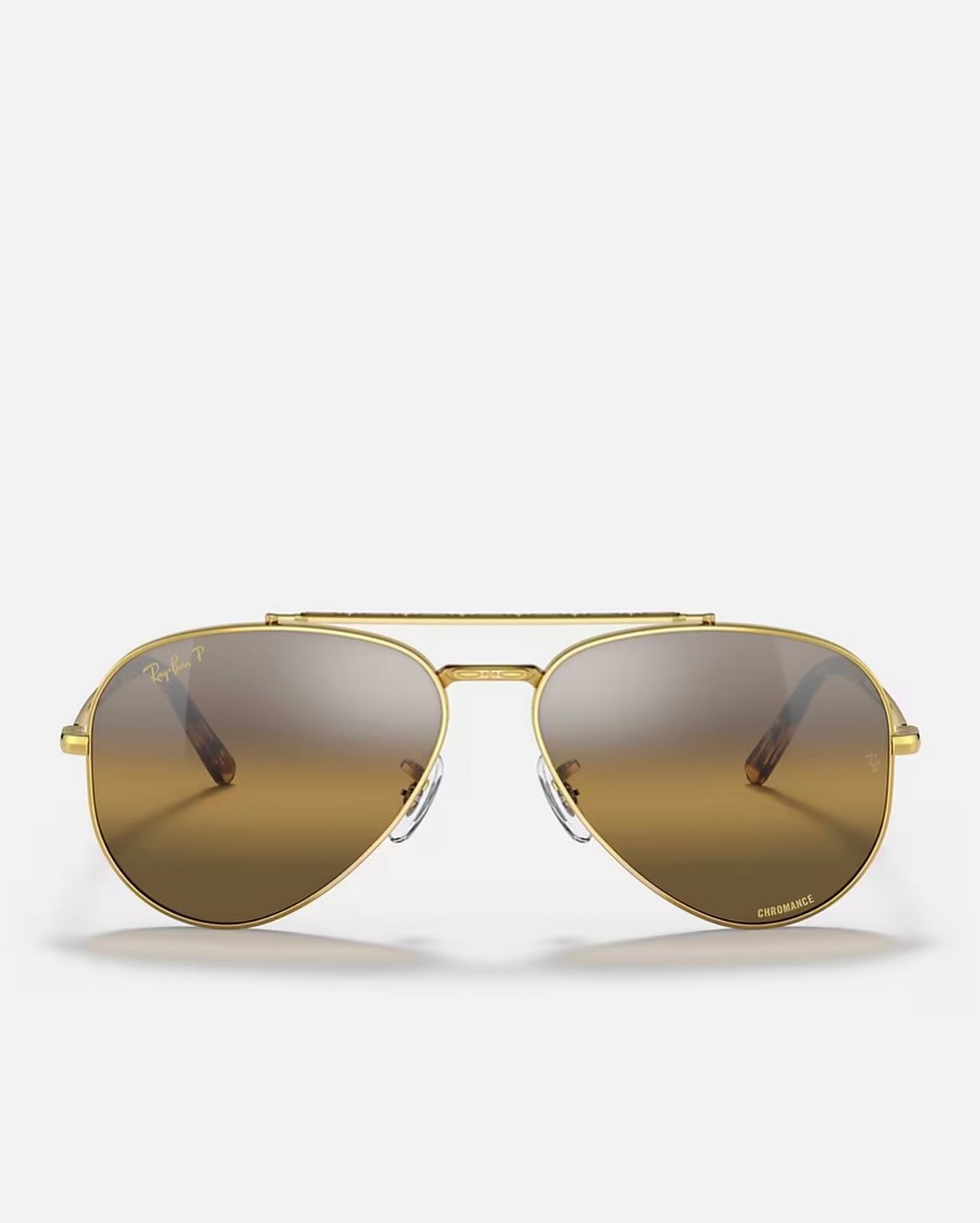 Syze dielli Ray-Ban aviator të arta – Syze origjinale (3)