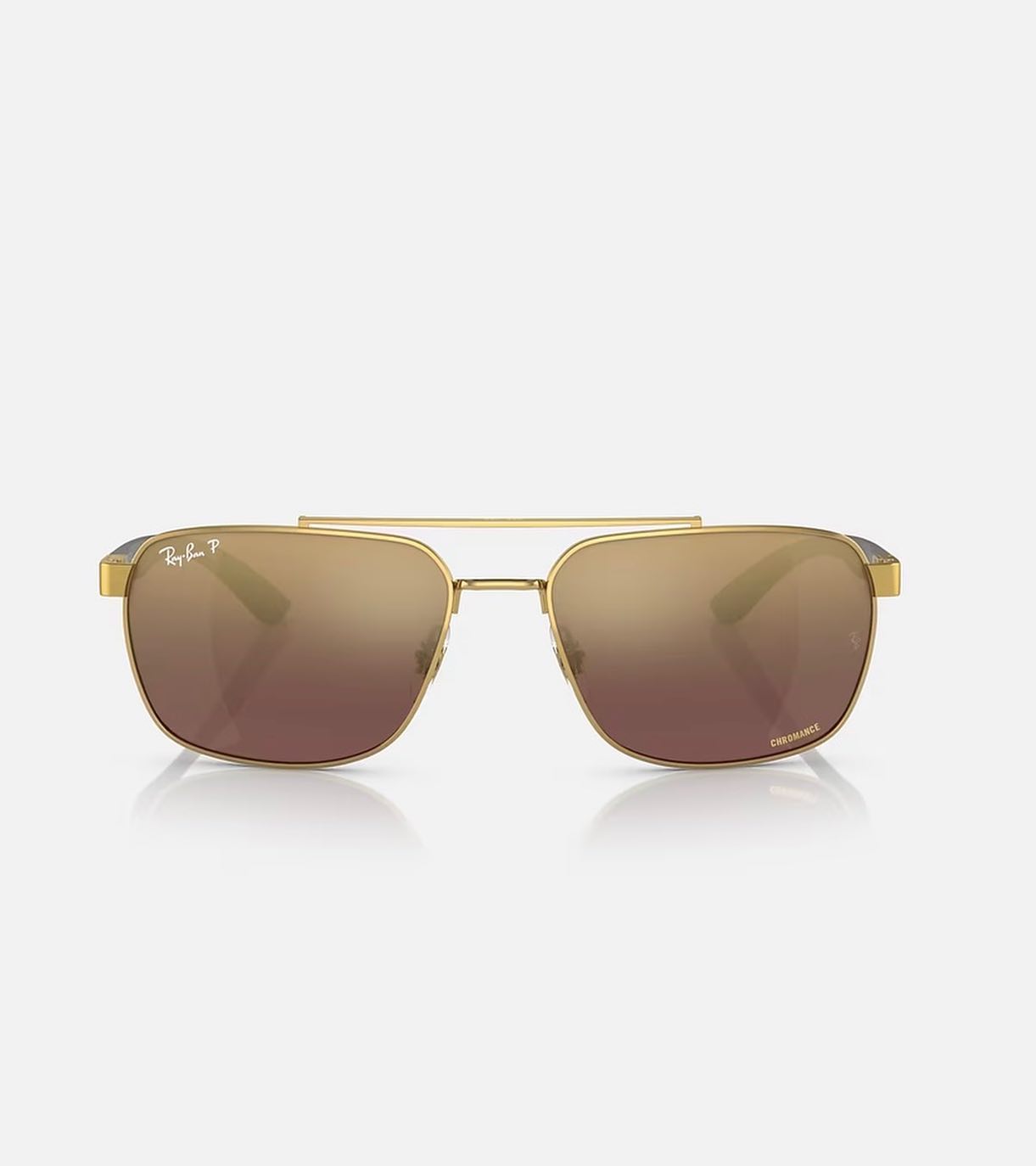Syze dielli Ray-Ban me kornizë ari – Syze origjinale (3)