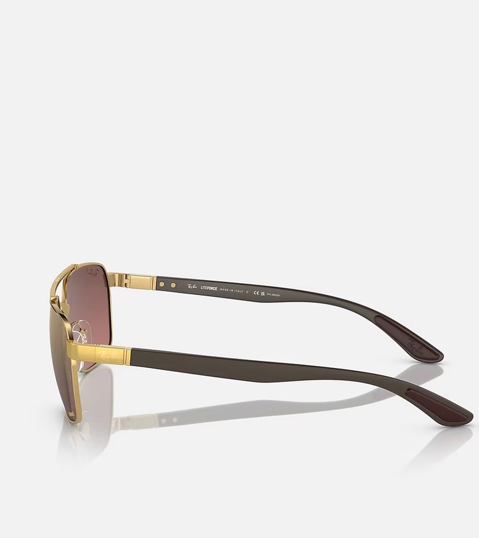 Syze dielli Ray-Ban me kornizë ari – Syze origjinale (4)