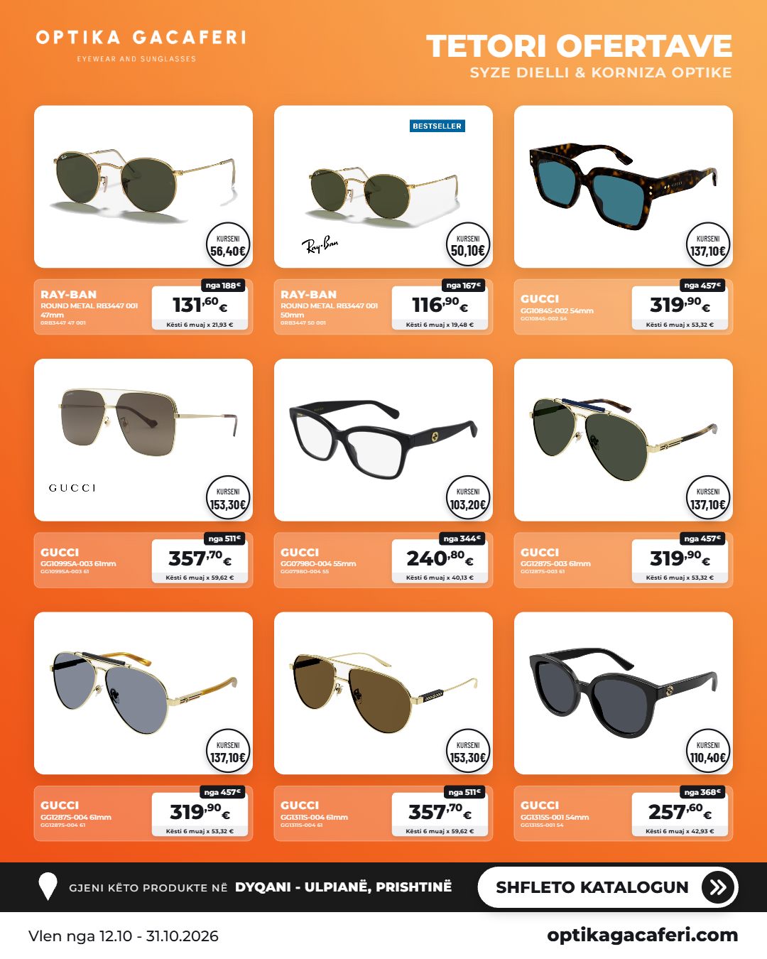 Syze dielli Ray-Ban dhe korniza optike në zbritje – Optika Gacaferi (3)