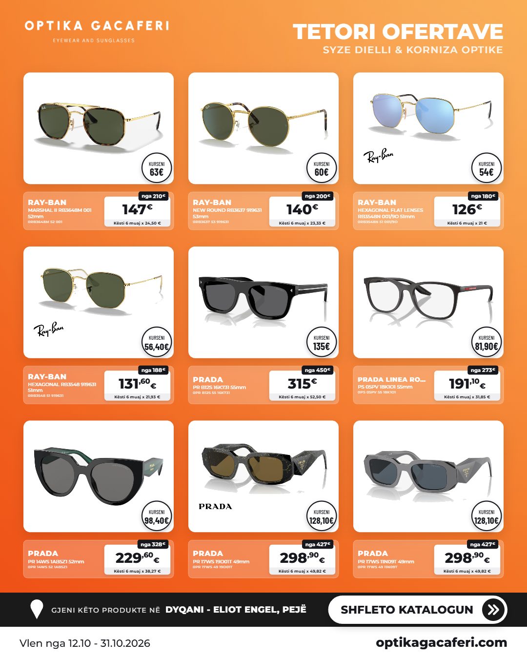 Syze dielli Ray-Ban me kornizë metalike në zbritje – Optika Gacaferi (2)