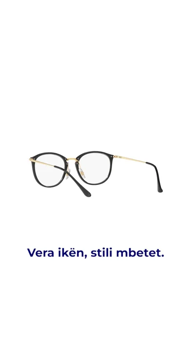 Syze optike të zeza me krahë të artë
