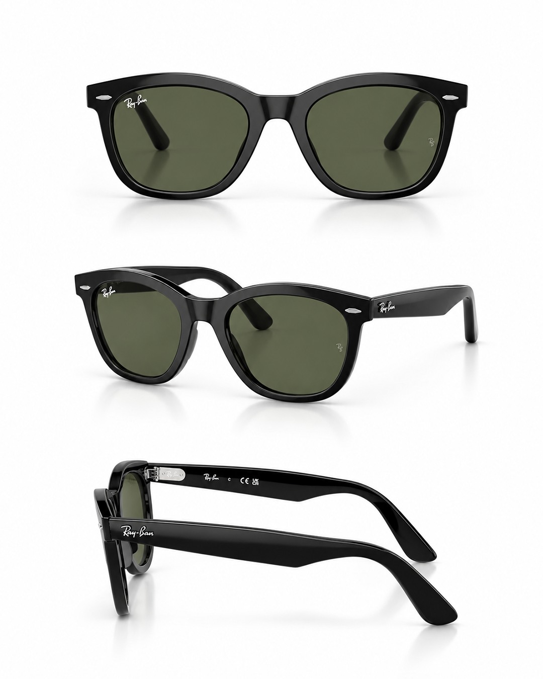 Syze dielli Ray-Ban të zeza për femra – Optika Moda (2)