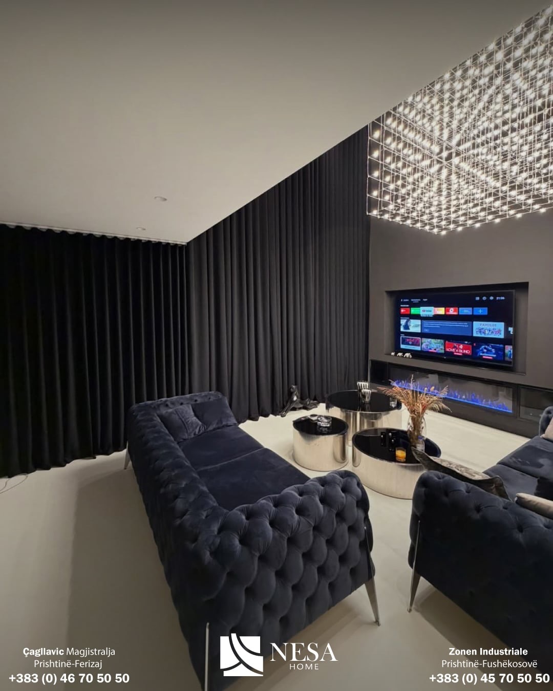 Perde të errëta për sallon – Perde & Tepiha NESA HOME (4)