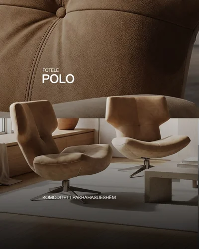 Fotele Polo bezhë rrotulluese