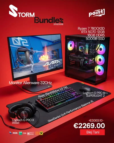 Paketë PC gaming Ryzen 7 7800X3D me RTX 5070
