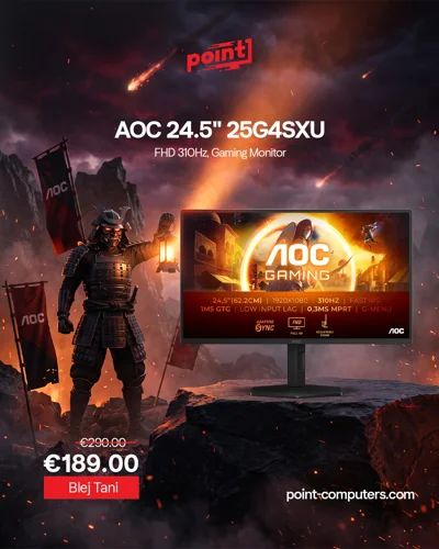 Monitor gaming AOC 25G4SXU 24.5 inç