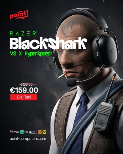 Kufje gaming Razer BlackShark V3 X HyperSpeed