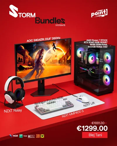 Paketë PC gaming RTX 5060 me monitor AOC