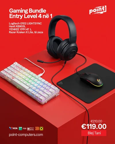 Paketë gaming 4 në 1 me maus dhe kufje