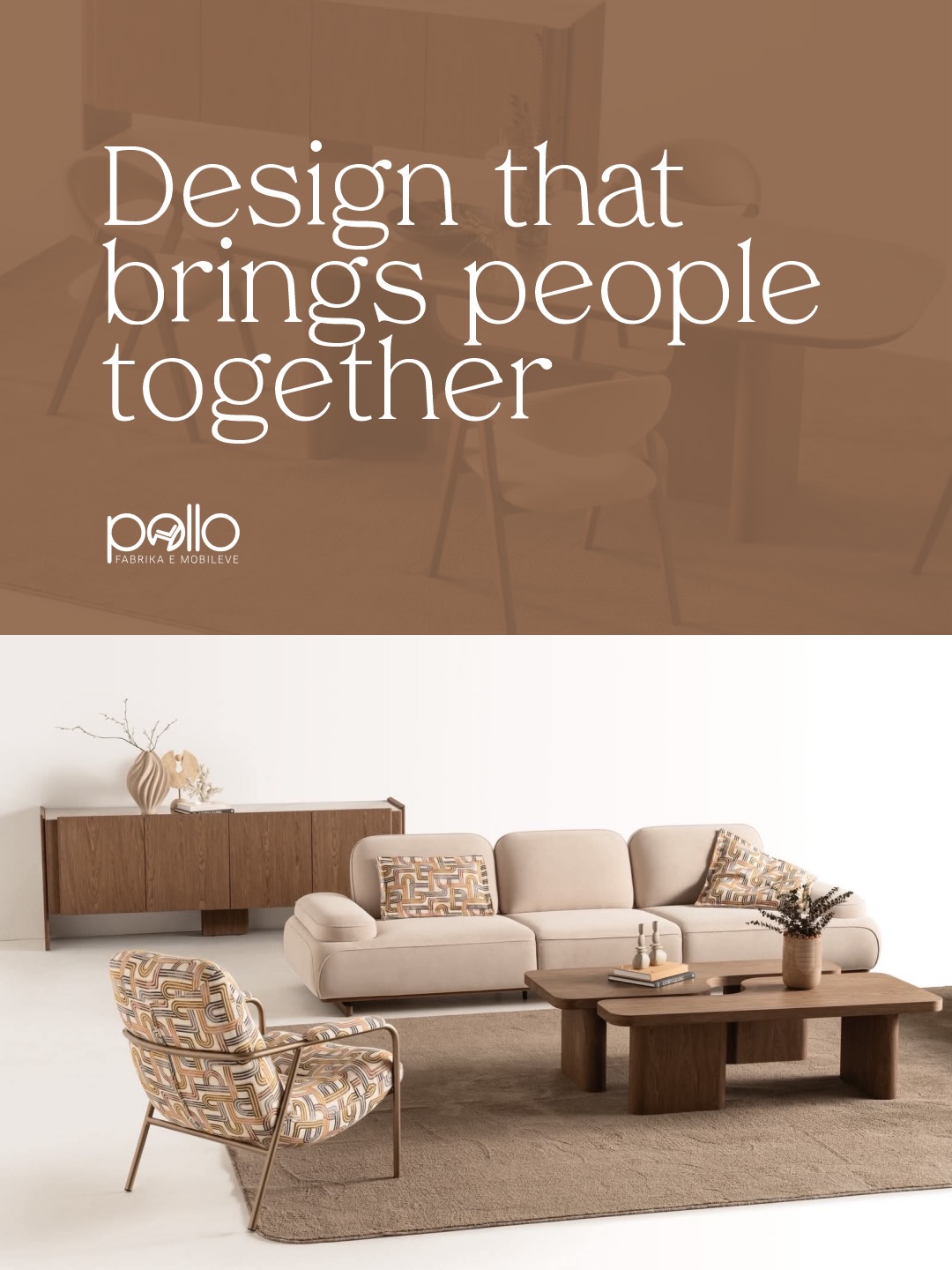 Set ngrënieje me tavolinë ovale dhe bufe – Pollo Home (3)