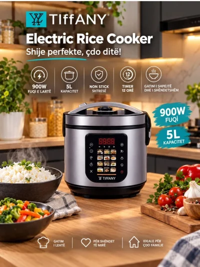 Tenxhere elektrike për oriz Tiffany 5L 900W