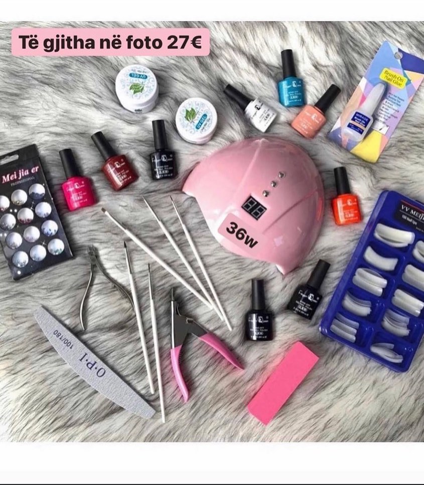 Set manikyri me llambë UV 36W dhe llaqe – Porosit Online