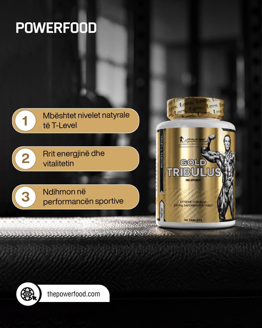 Suplement Gold Tribulus për energji – Powerfood