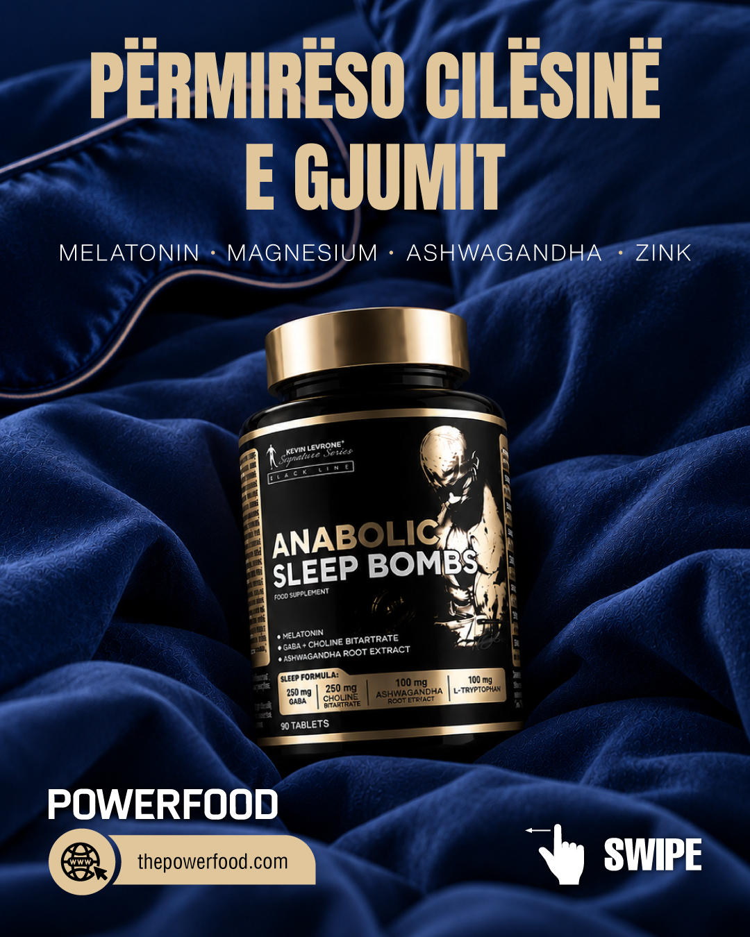 Suplement gjumi Anabolic Sleep Bombs – Powerfood
