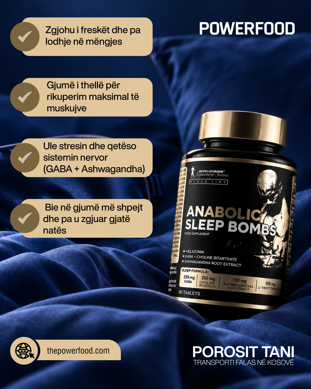 Suplement gjumi Anabolic Sleep Bombs – Powerfood (2)