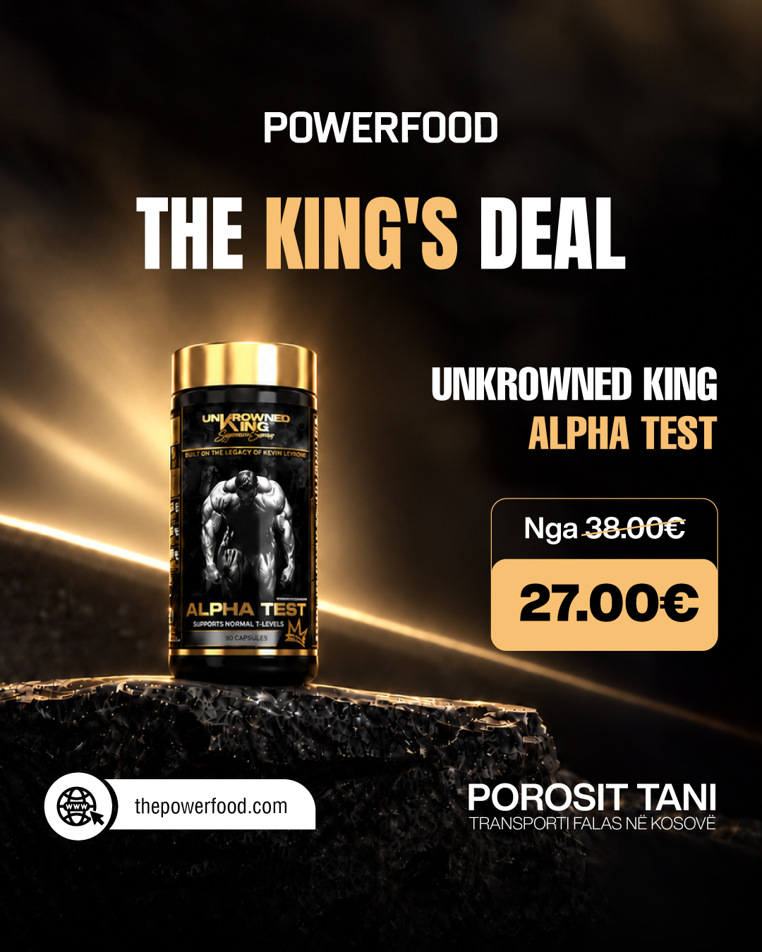 Proteinë Unkrowned King Whey+ – Powerfood (4)