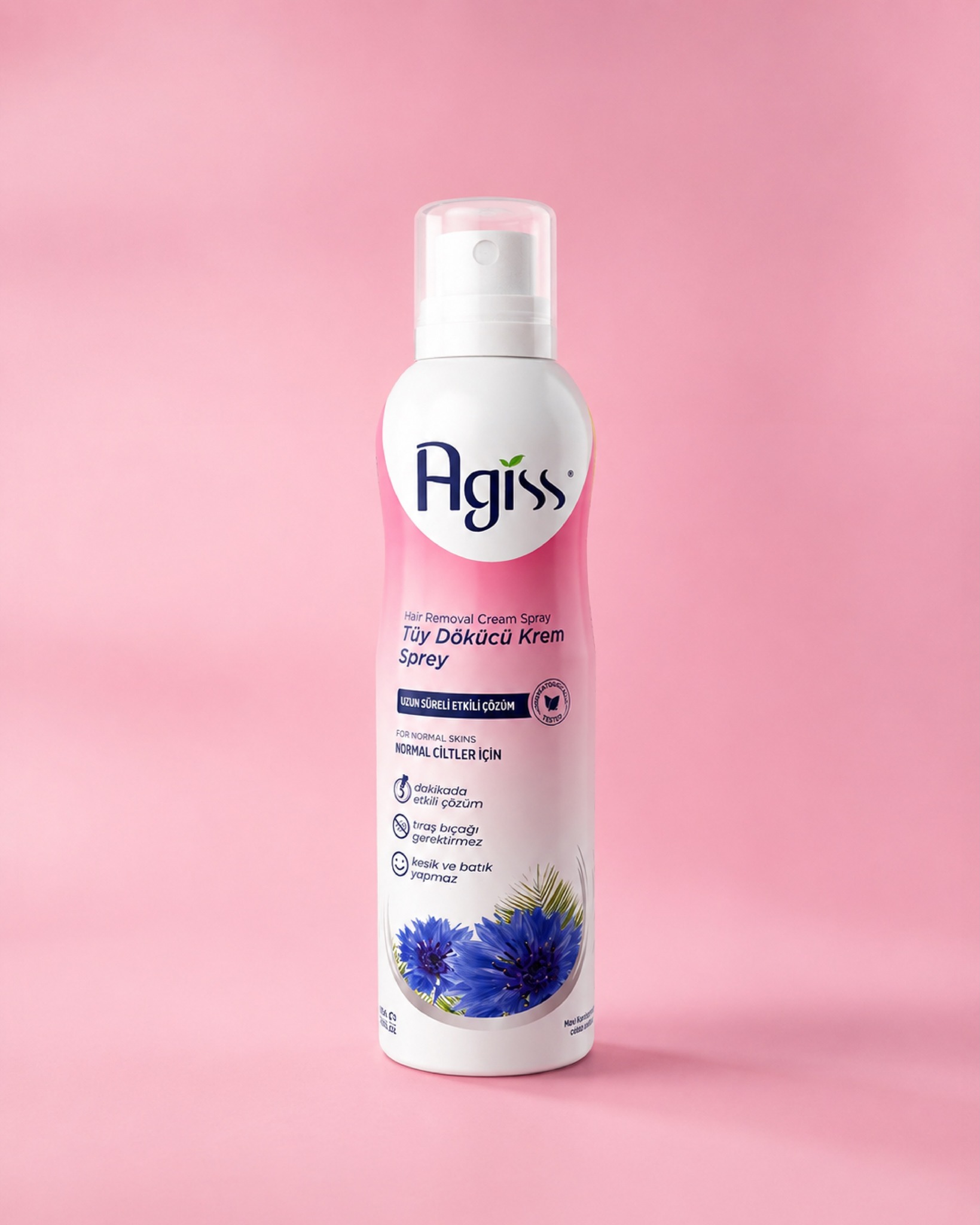 Krem-sprej Agiss për heqjen e qimeve – Pretty Cosmetics Store