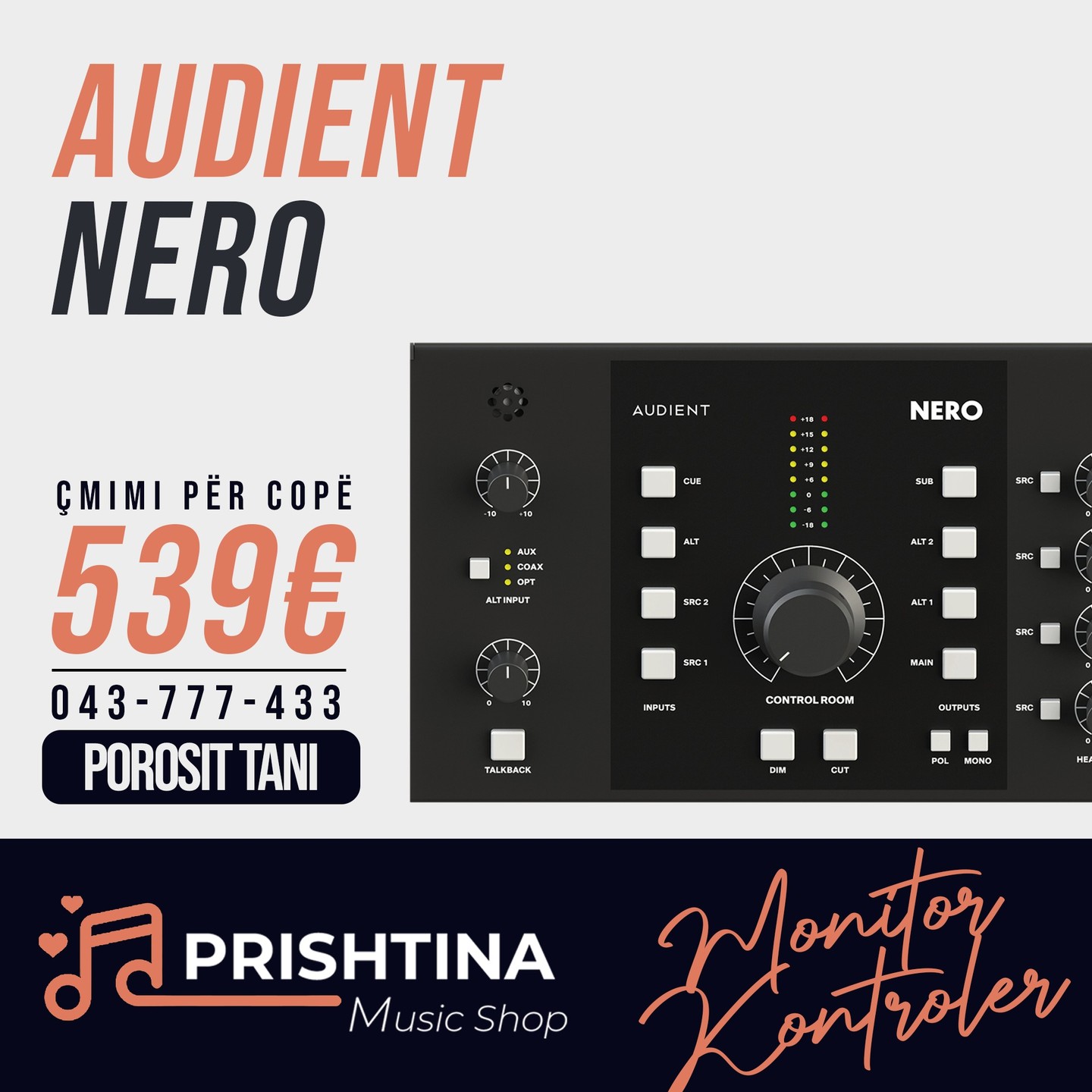 Kontrollues monitorësh Audient Nero – Prishtina Music Shop