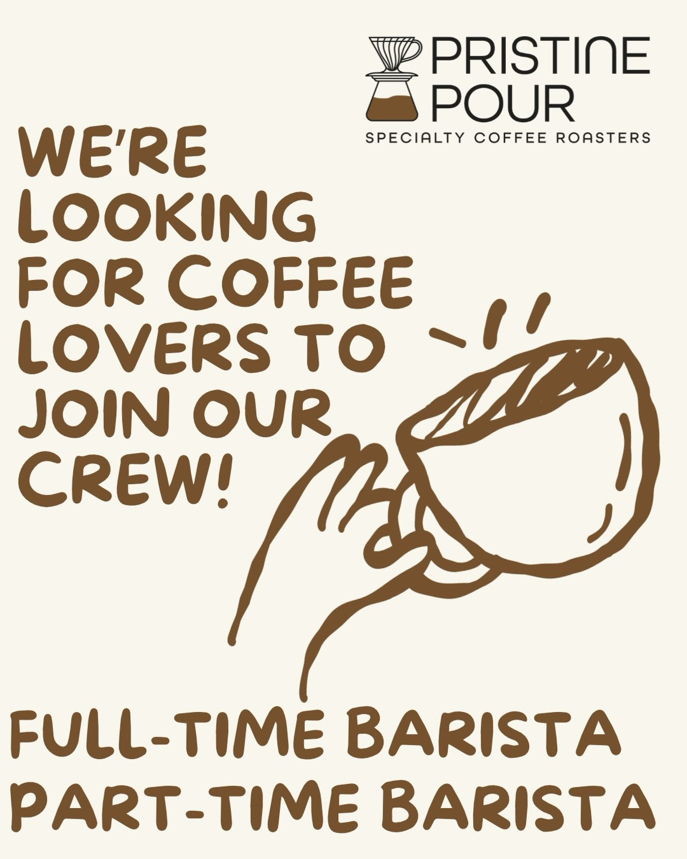 Njoftim pune për barista – Pristine Pour - Specialty Coffee Roasters