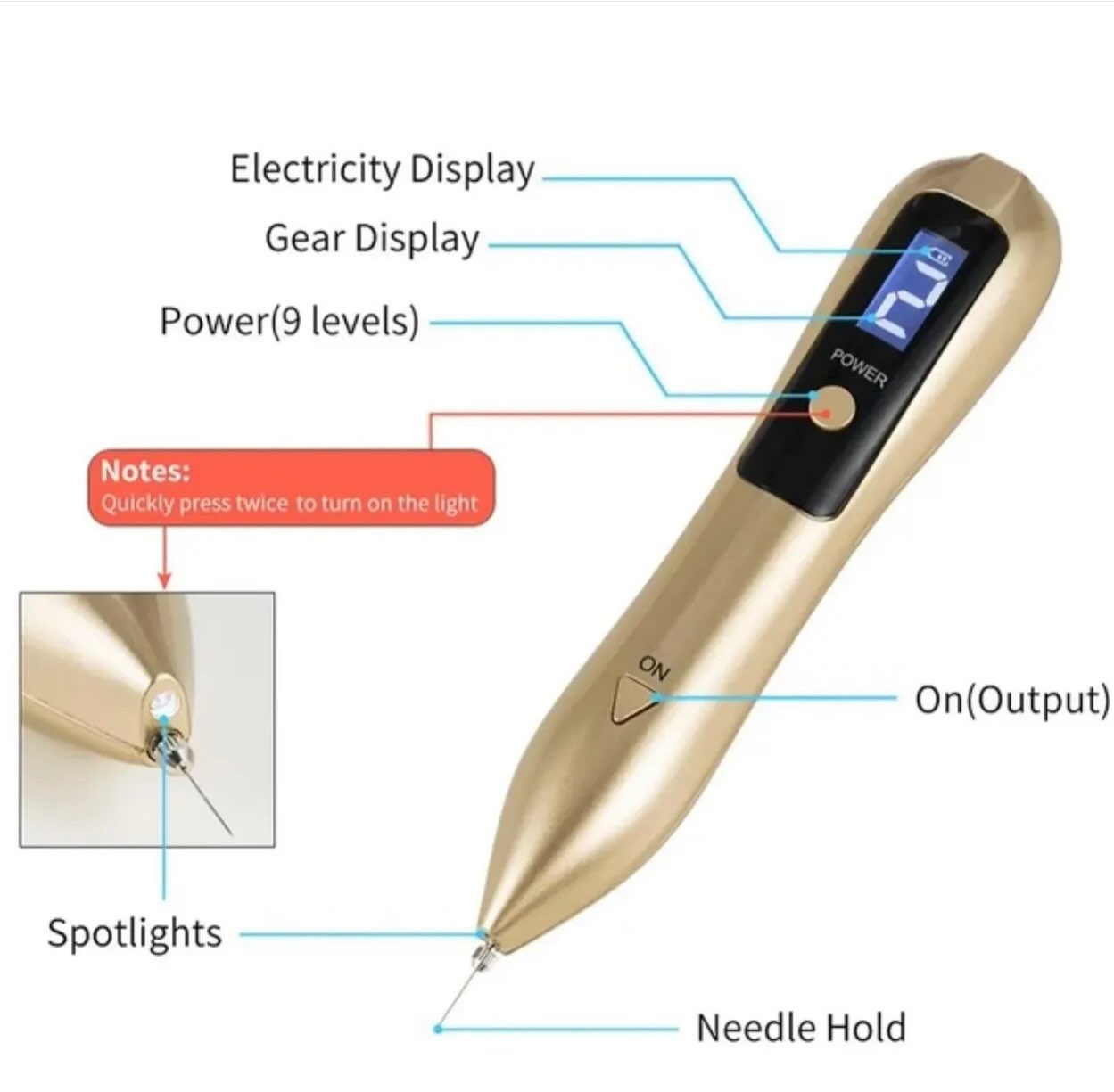 Plasma pen për trajtime estetike të fytyrës – Produkte Kozmetike (2)