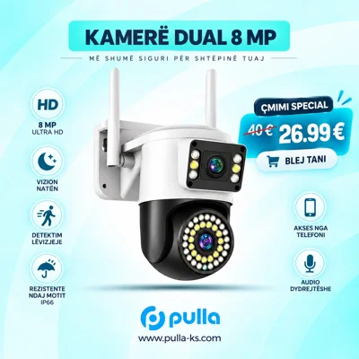 Kamerë sigurie me 2 lente Full HD