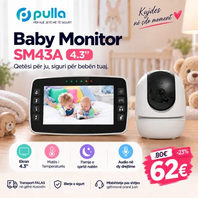 Baby monitor SM43A me ekran 4.3 inç