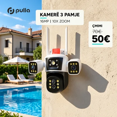 Kamerë sigurie IP 6K 12MP me tre lente