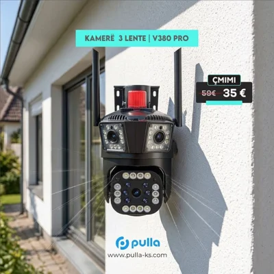 Kamerë Wi-Fi 8MP me 3 lente dhe alarm