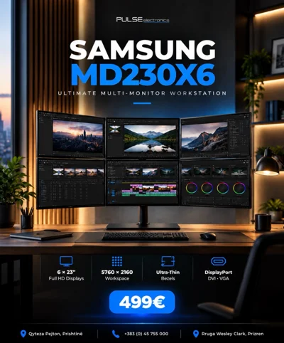 Workstation Samsung MD230X6 me 6 monitorë