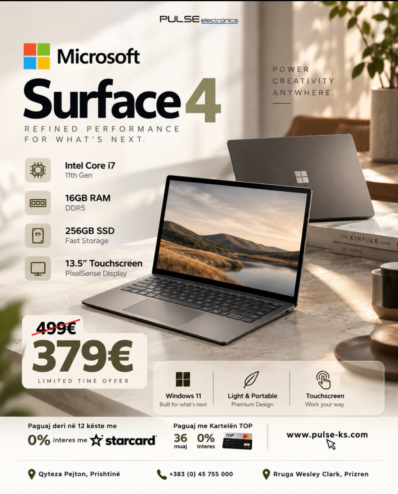 Laptop Microsoft Surface 4 Core i7 16GB RAM – PULSE electronics