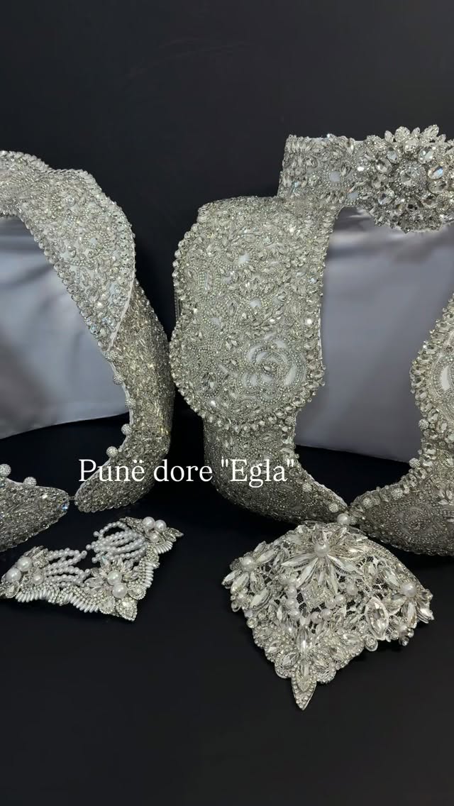 Jelek argjendi me gurë dhe aplikime punë dore – Pune Dore Egla&Punetoria Egla
