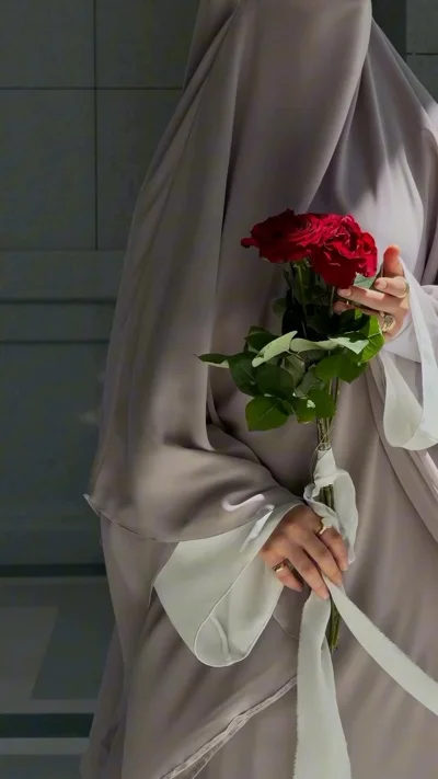 Khimar i gjatë dyshtresor nga zhorzheti