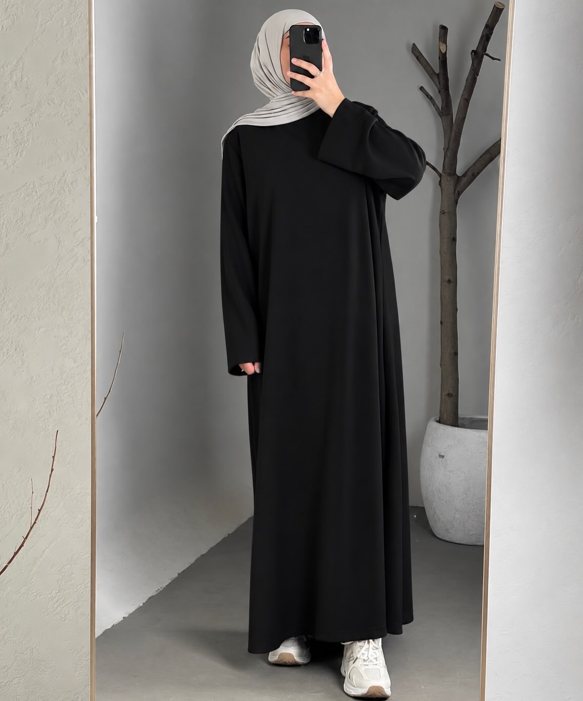 Fustan pambuku i gjatë krem – PURE MODESTY (2)