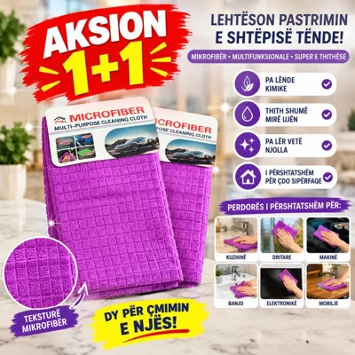 Leckë pastrimi mikrofibër 1+1