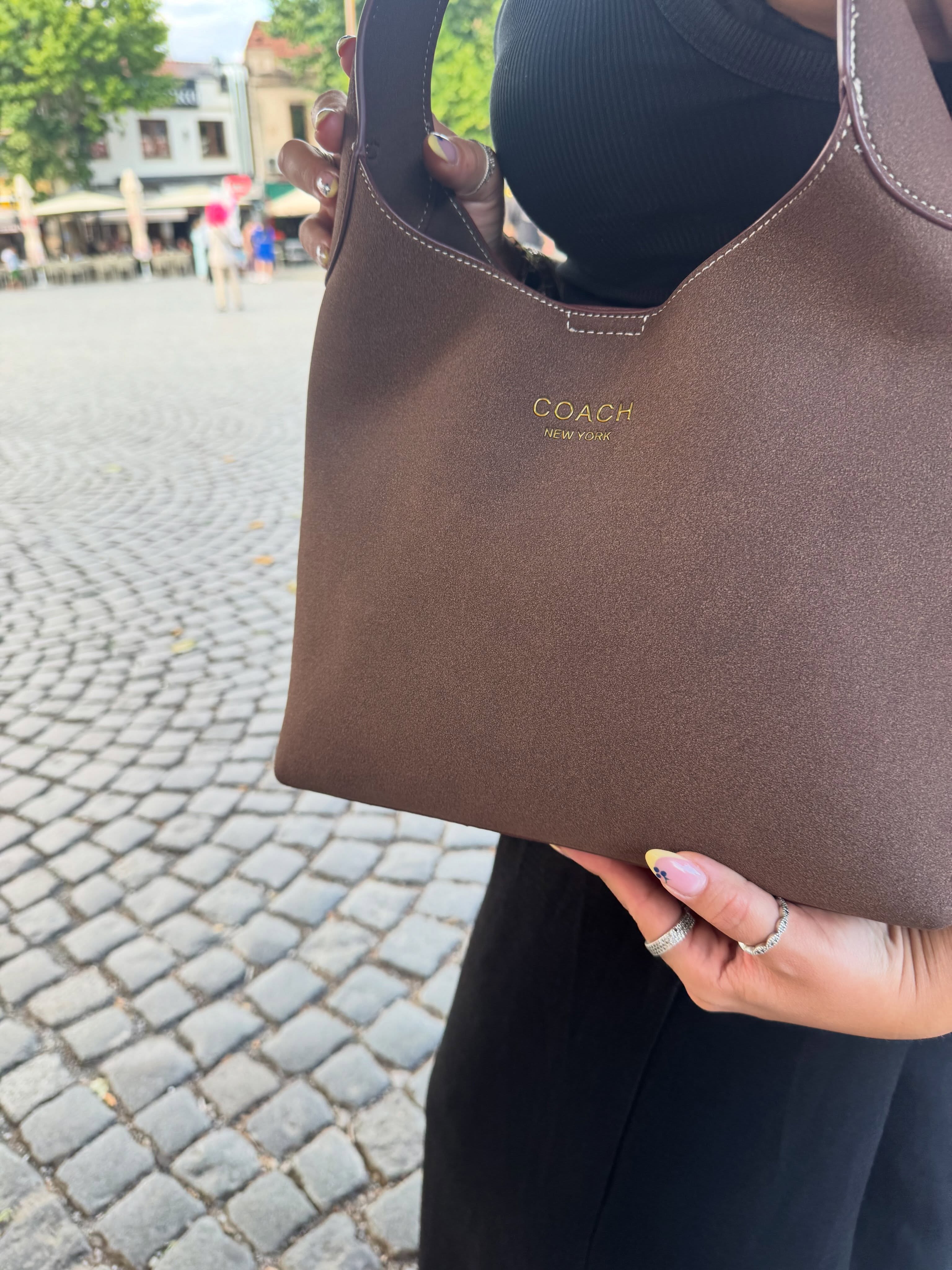 Çantë Coach kafe për femra – Refan Parfumerie (2)