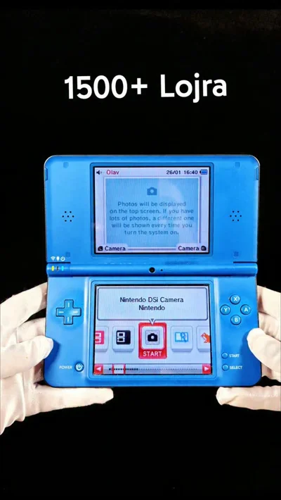 Nintendo DSi XL me 1500+ lojra nga të cilat 500+ janë të