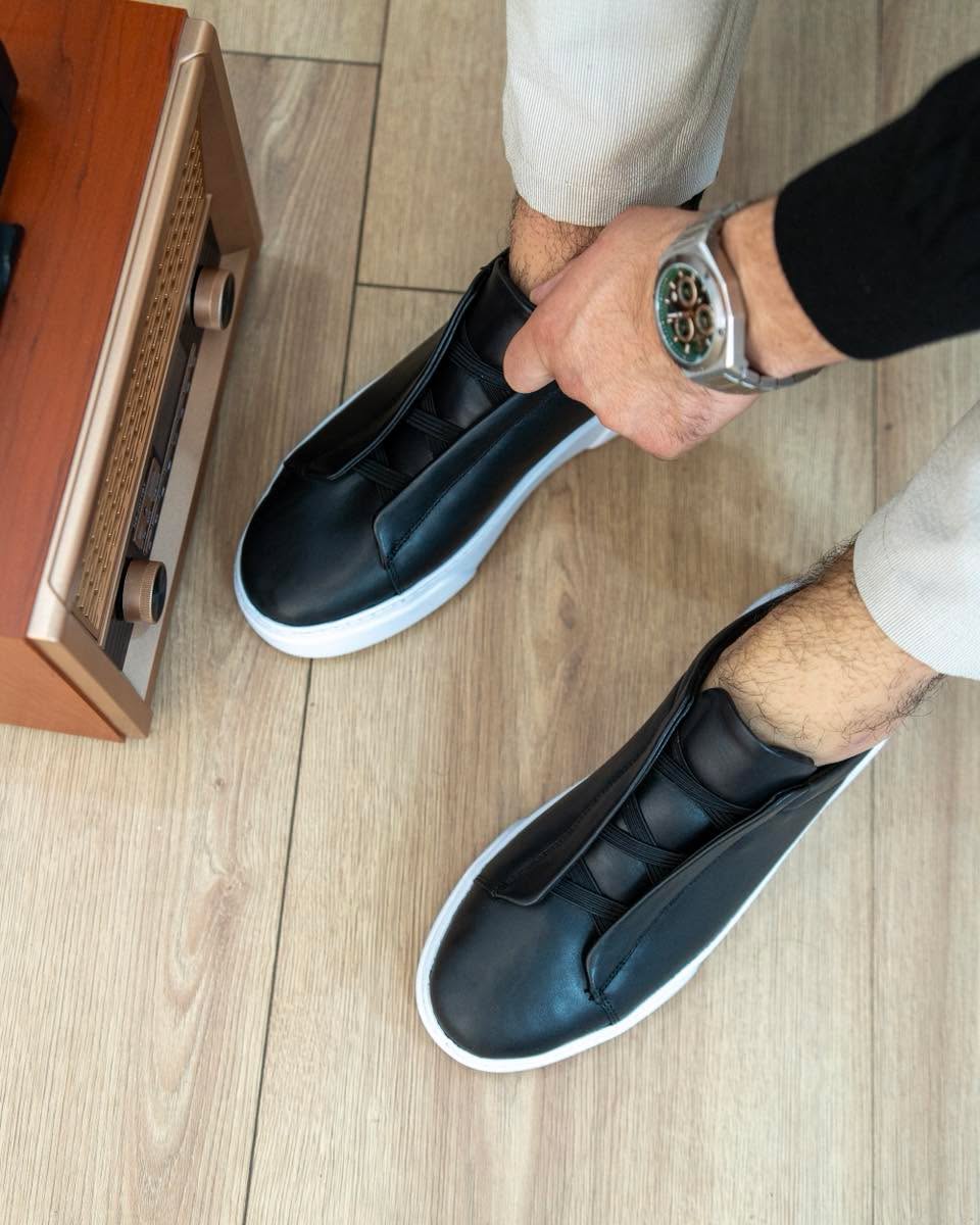Këpucë lëkure për meshkuj pa lidhëse – R&M Fashion Look | Patike (2)