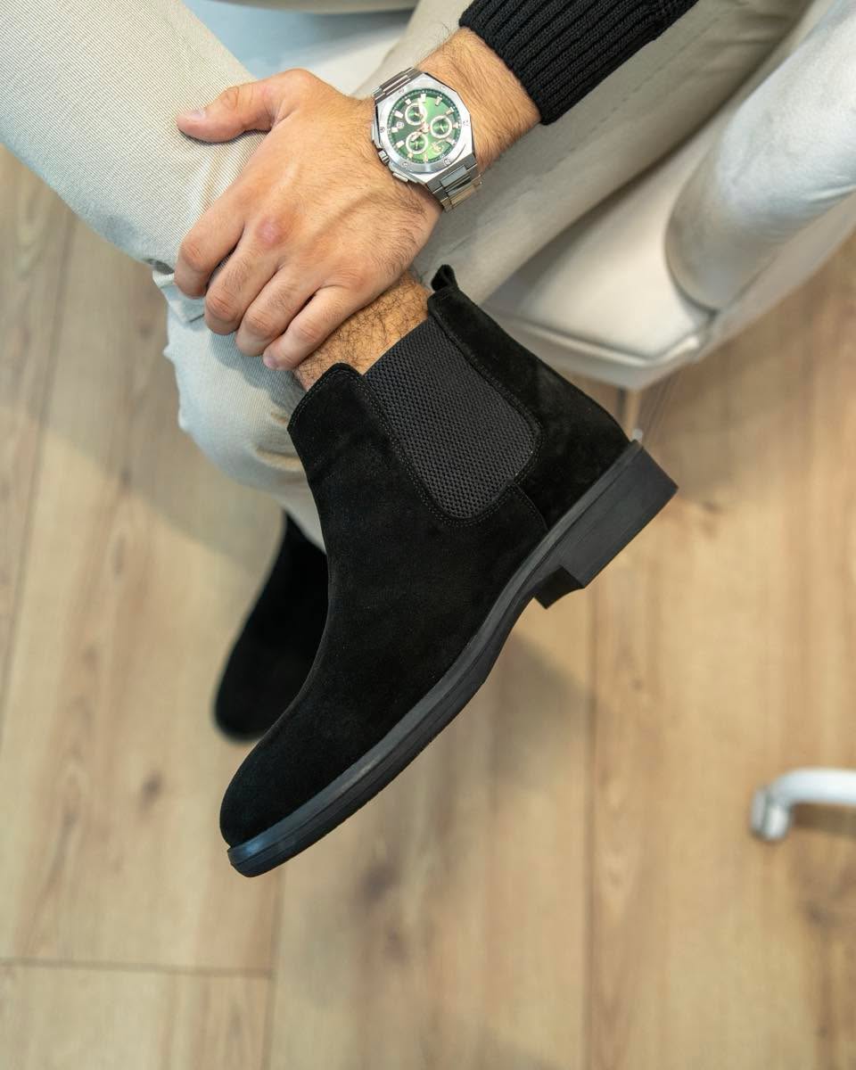 Çizme Chelsea kamoshi kafe për meshkuj – R&M Fashion Look | Patike (4)
