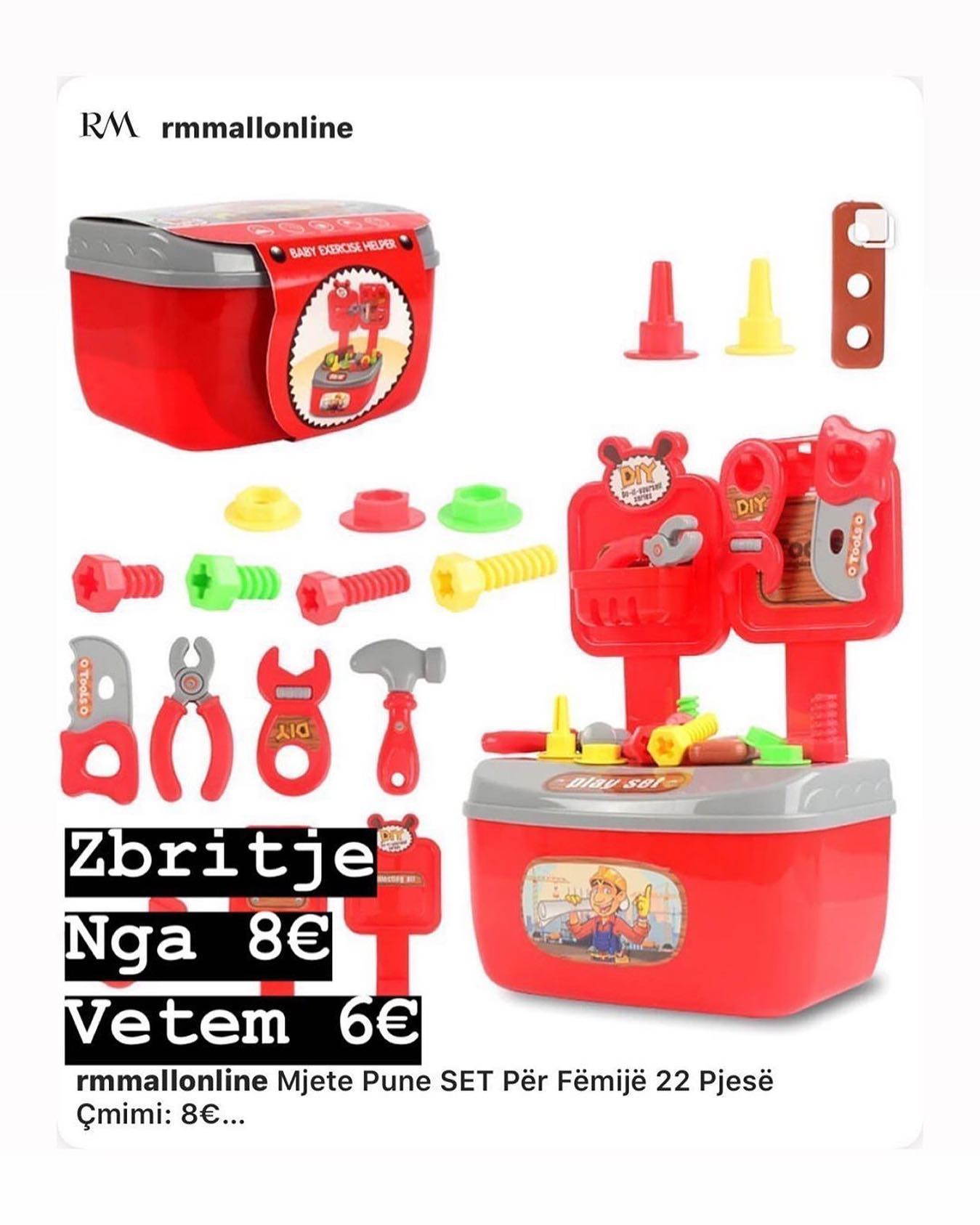 Set mjetesh pune për fëmijë 22 pjesë – RM Mall
