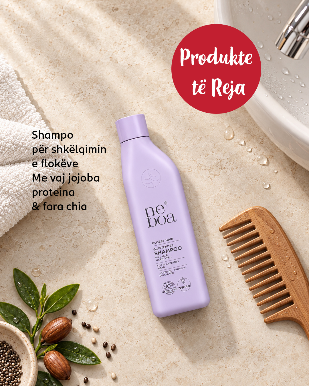 Shampo neboa për lloje të ndryshme flokësh – Rossmann Kosova