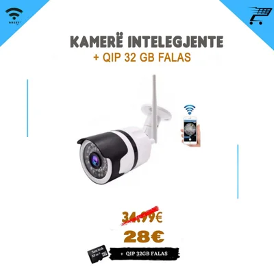 Kamerë sigurie Full HD 1080p me Wi-Fi