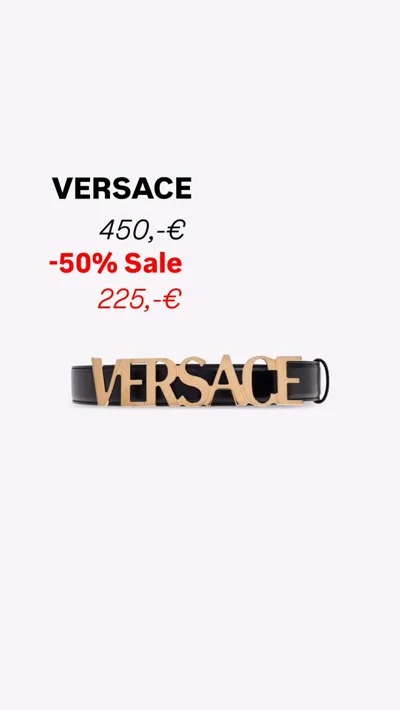 Rrip Versace me logo të artë