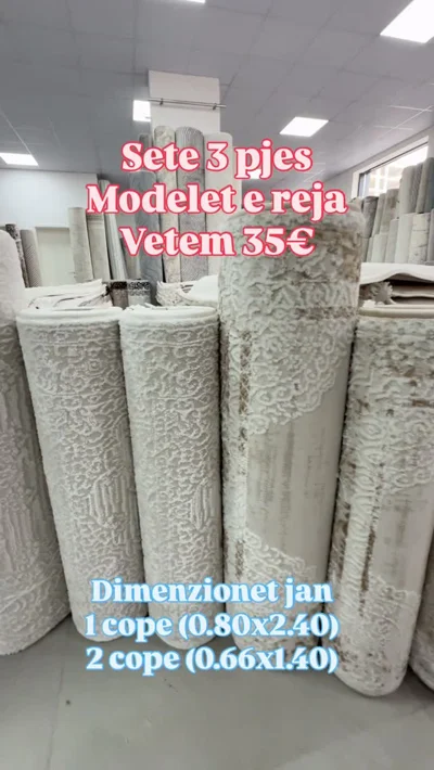 Set tepihash 3 pjesë për dhomë gjumi