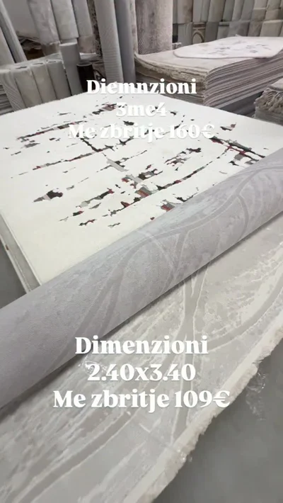 Tepih krem me motive abstrakte 240x340