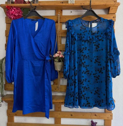 Fustane blu për femra