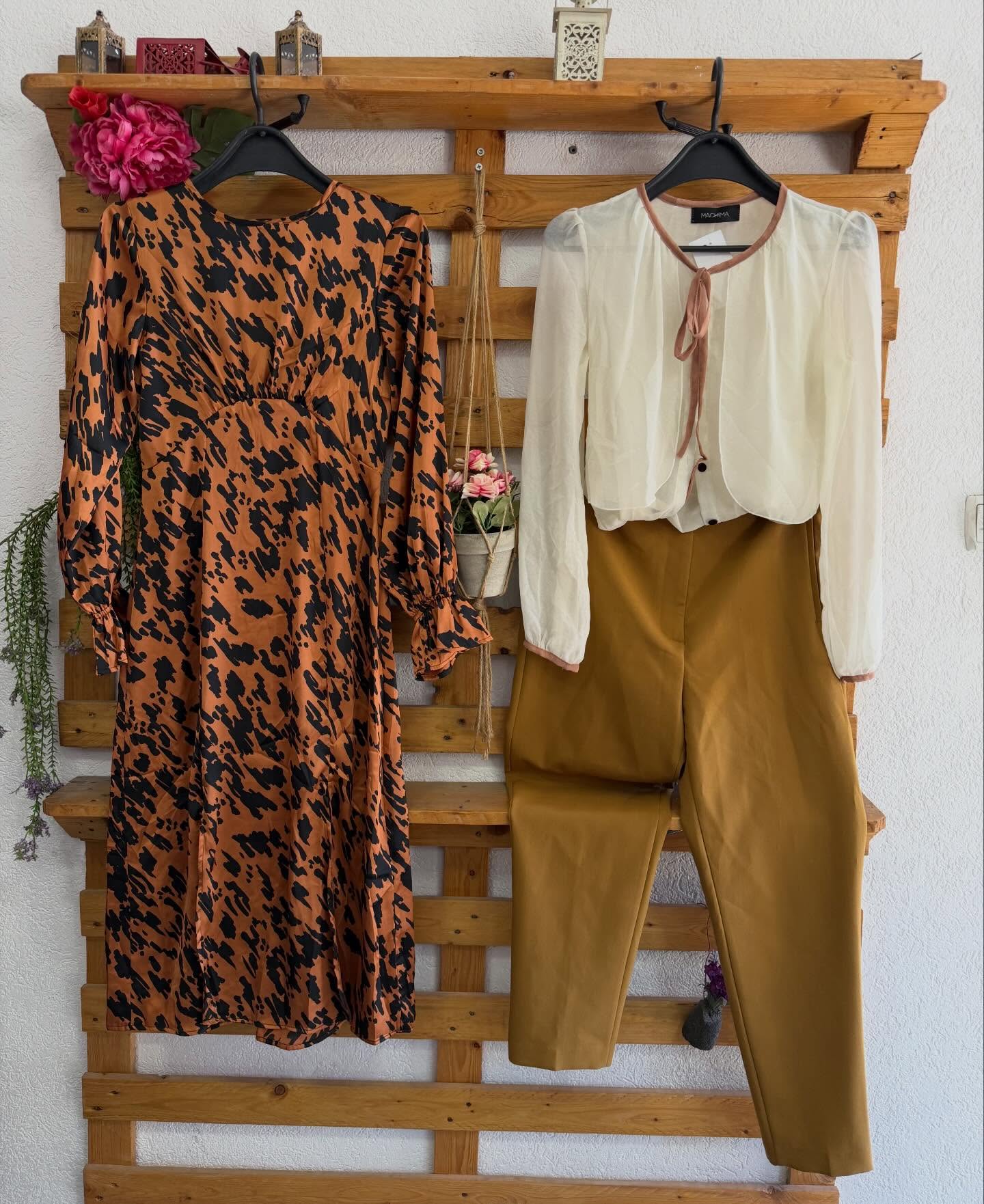 Kominoshe bordo dhe këmishë me pantallona rozë – Second Store | Mitrovicë (2)