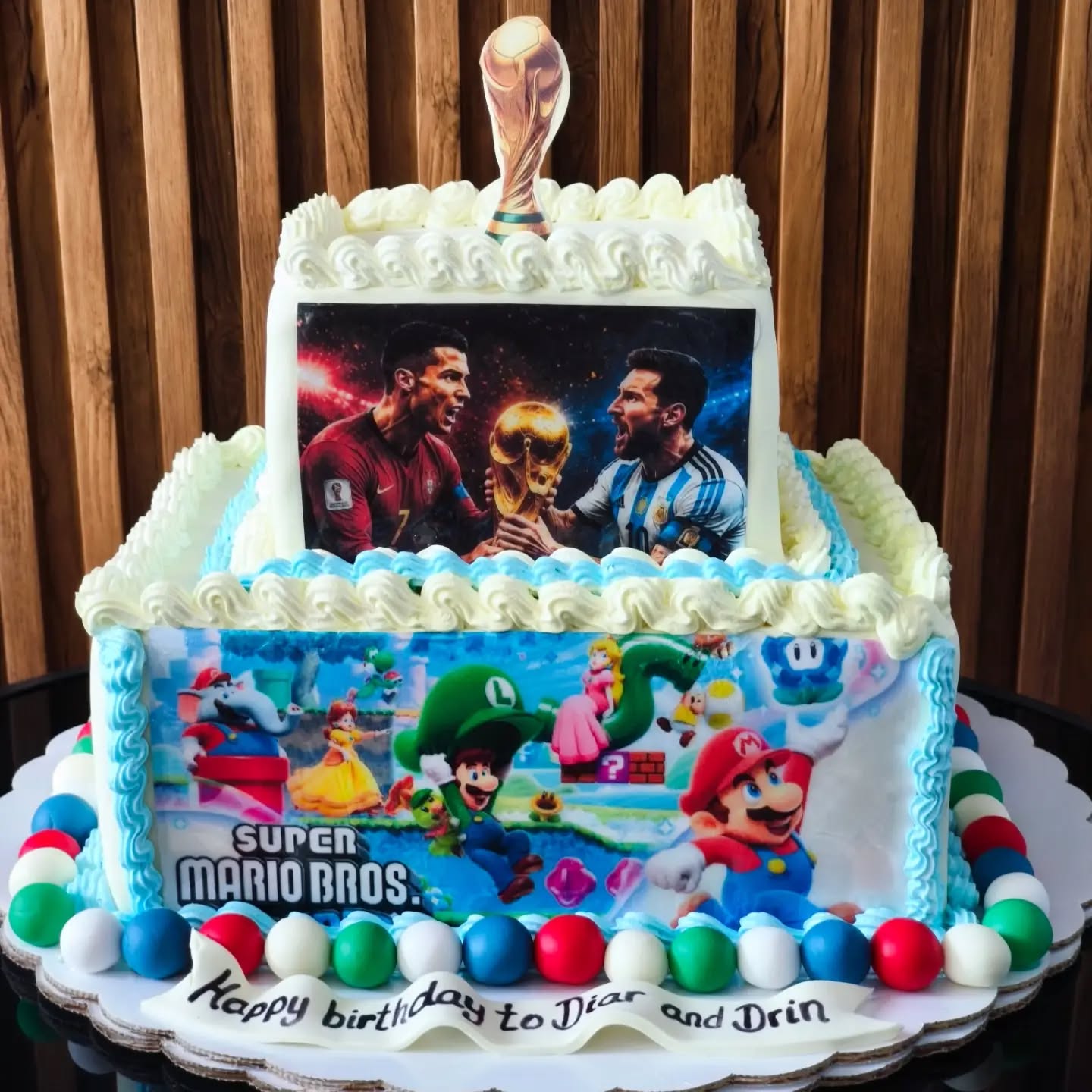 Tortë ditëlindjeje me Super Mario për 30 persona – SEKINA cakes