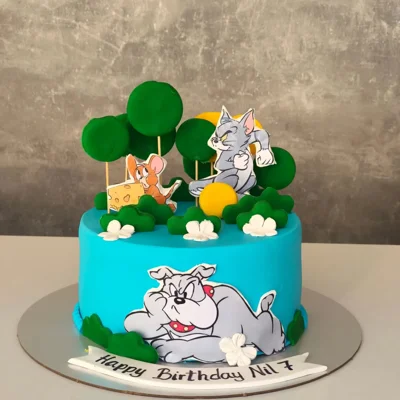 Tortë ditëlindjeje Tom dhe Jerry