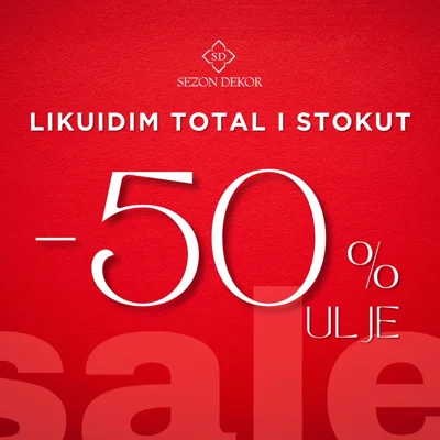 Likuidim total i stokut të dekorit
